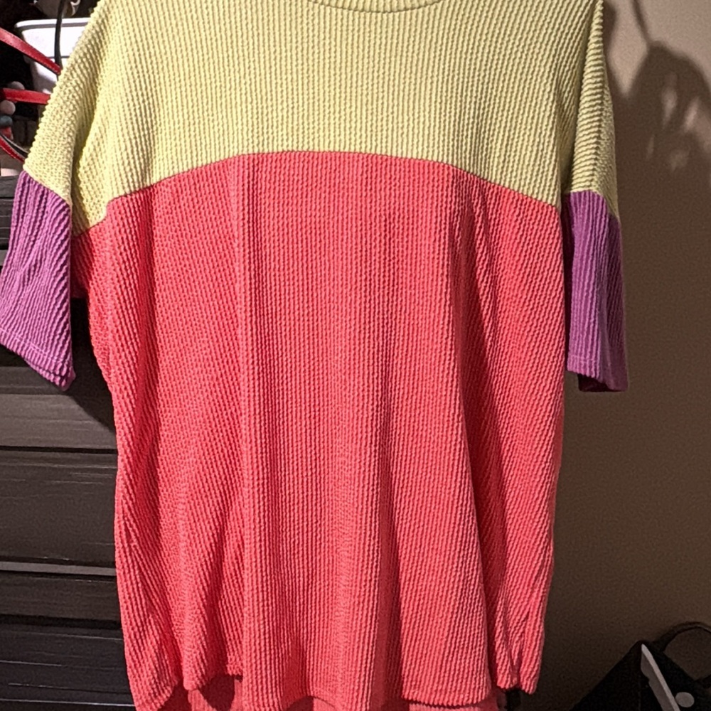 Colorblock corded top 1x